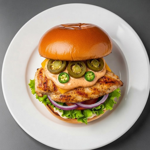 1/4 Chilli Chicken Burger 