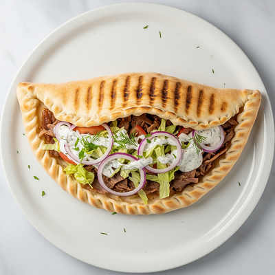 Curry Base Doner Calzone 
