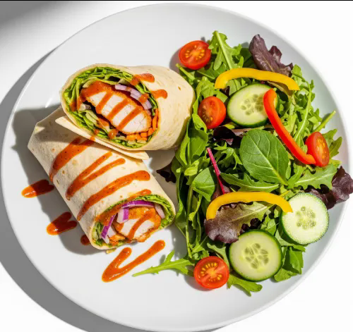 Chicken Strips Bbq Wrap 