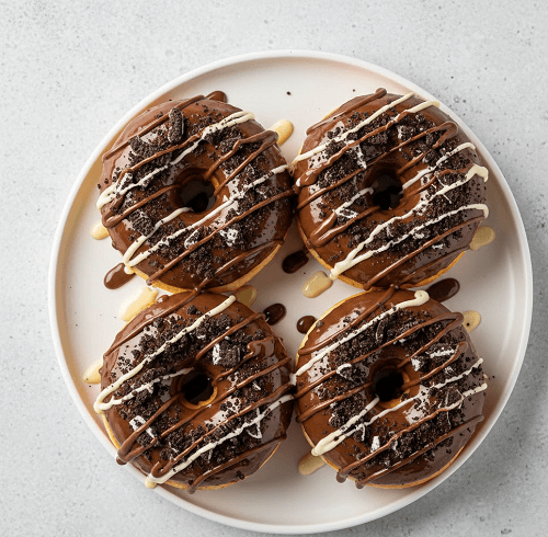 8 Pcs Chocolate Mini Donuts 