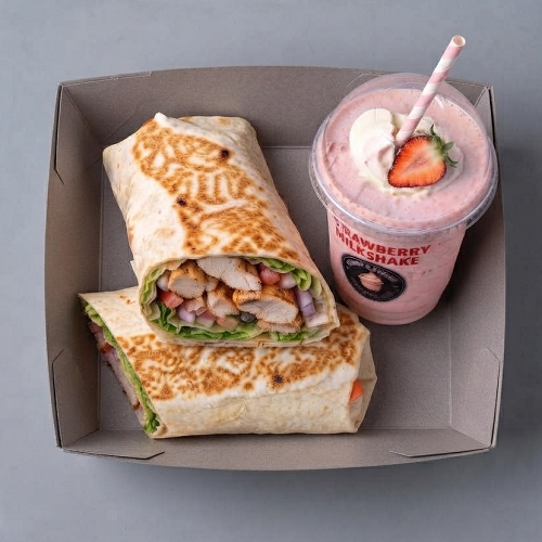 Wrap & Any Milkshake 