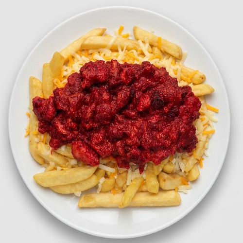 Chips, Cheese & Spicy Chicken 