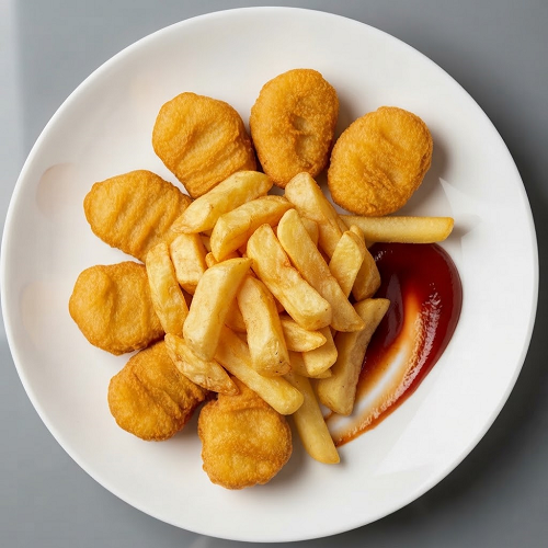 10 Pcs Chicken Nuggets & Chips 