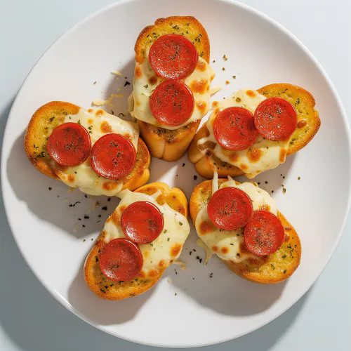 8 Slice Garlic Bread With Cheese & Pepperoni 