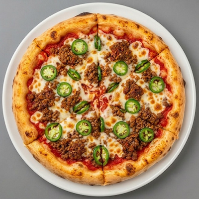 Spicy Beef Pizza 