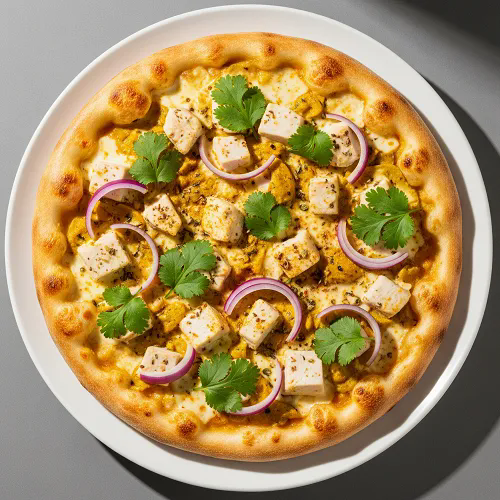 Curry Base Chicken Pizza 