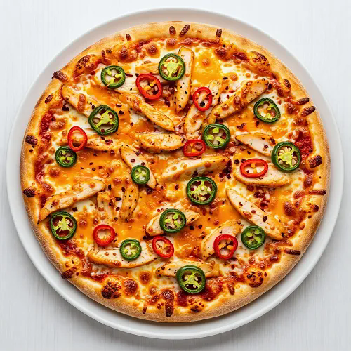 Spicy Chicken & Jalapenos Pizza 