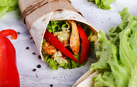 Chicken Strips BBQ Wrap